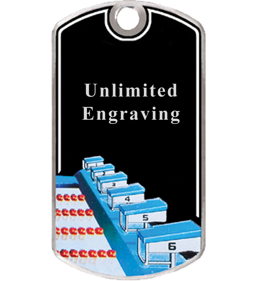 Swimming Dog Tag