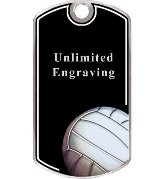 Volleyball Dog Tag