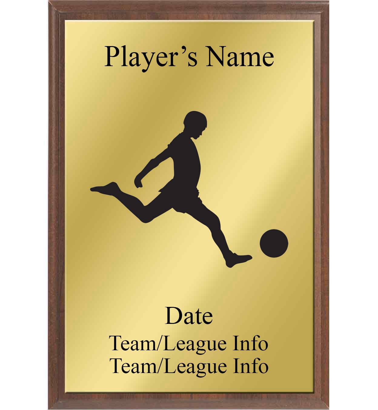 Kickball Silhouette Plaque