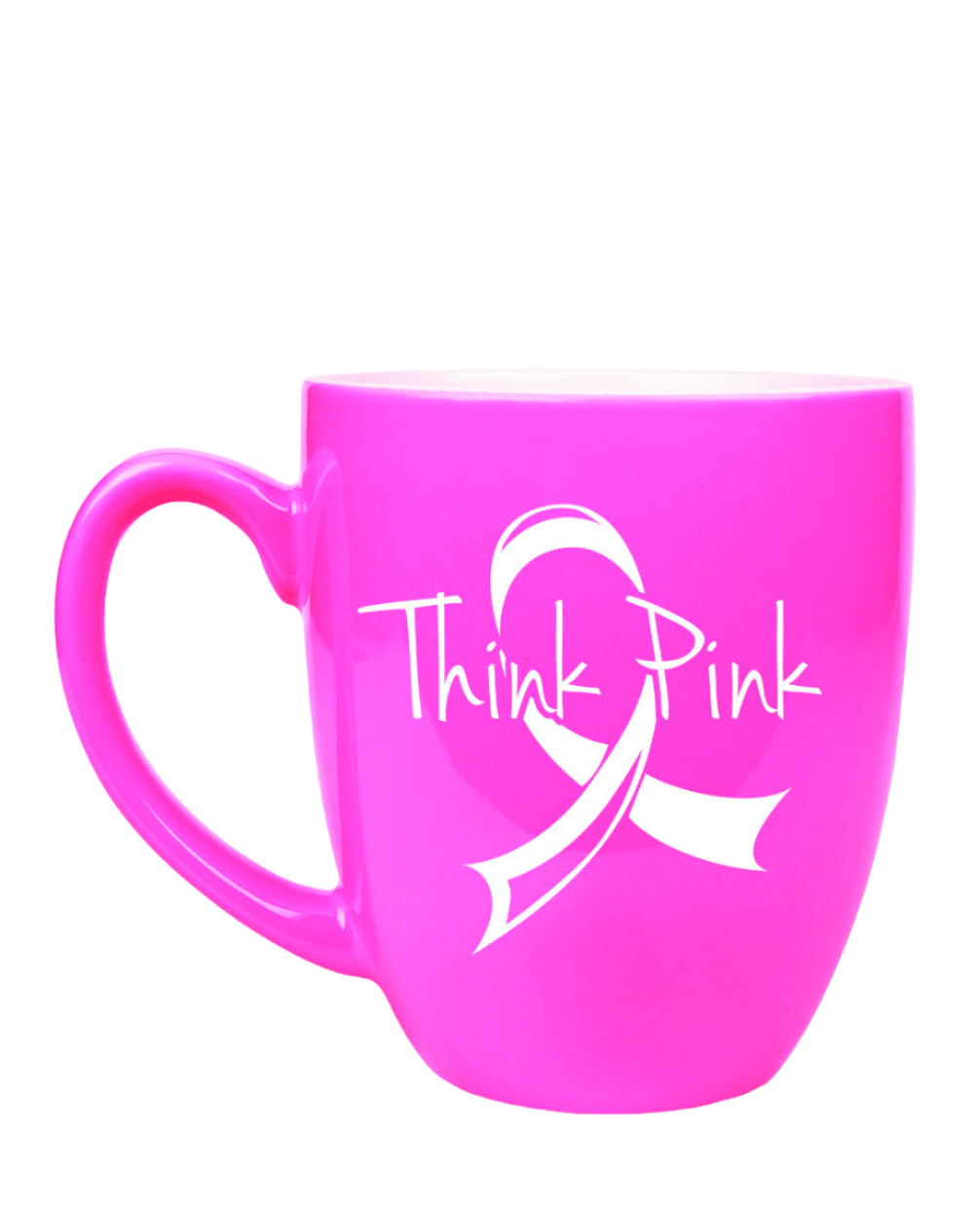 16 oz. Pink Ceramic Bistro LazerMug