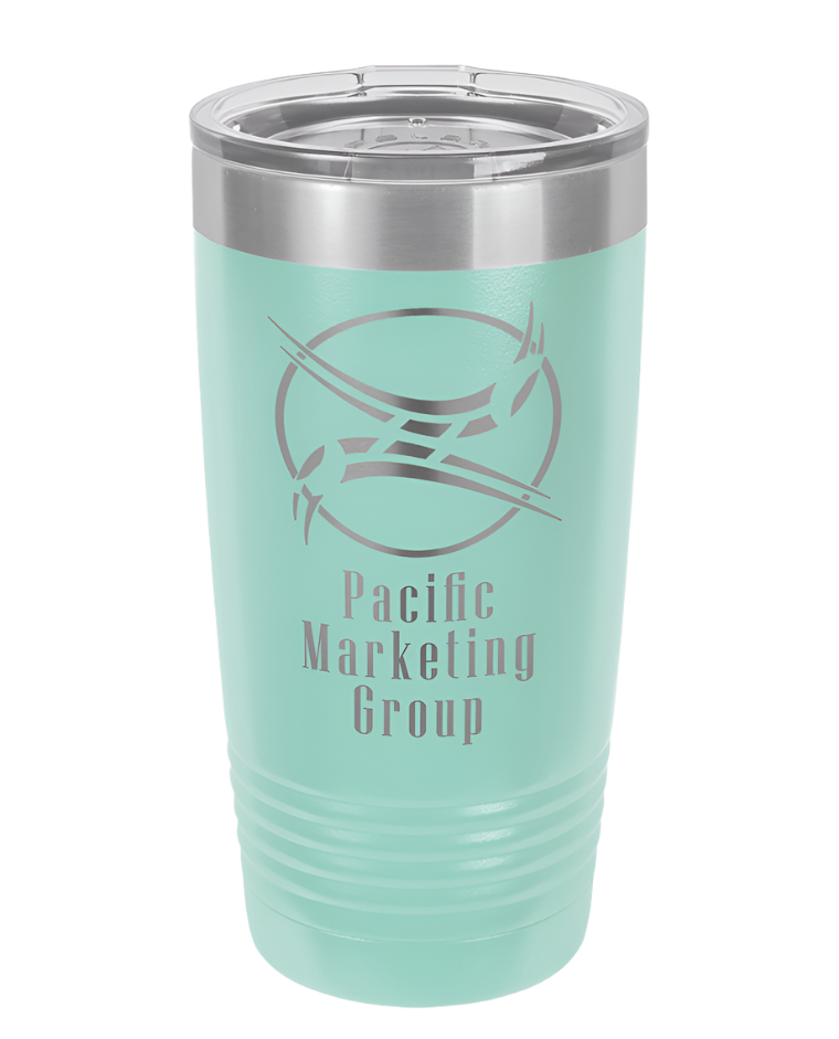 Teal 20 oz Custom Insulated Ringneck Tumbler