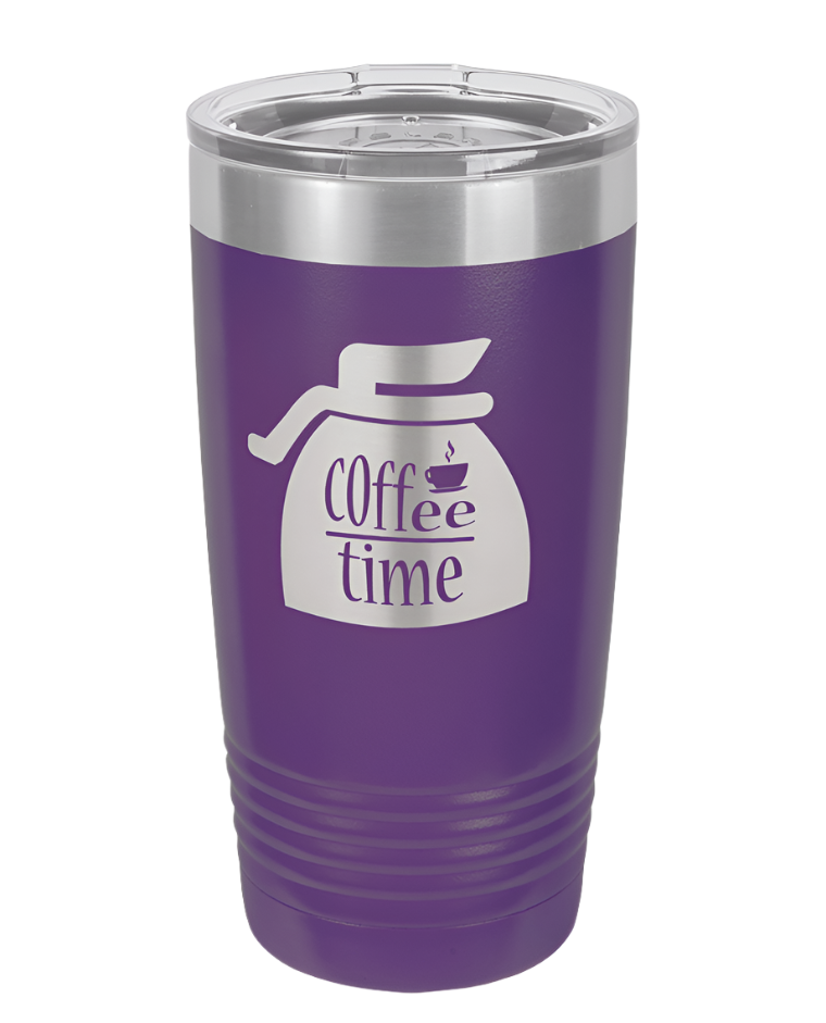 Purple 20 oz Custom Insulated Ringneck Tumbler