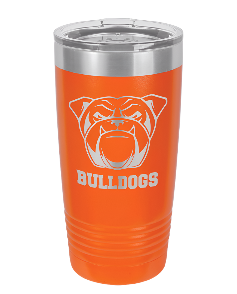 Orange 20 oz Custom Insulated Ringneck Tumbler