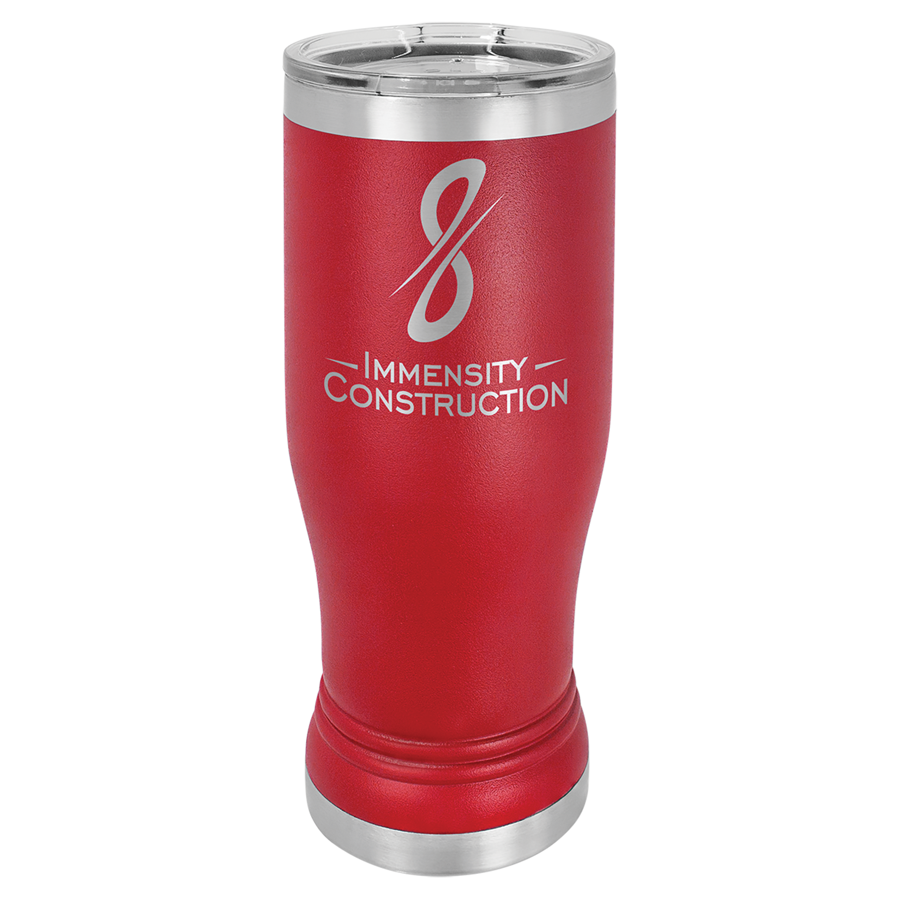 Red 14 oz Custom Insulated Pilsner Tumbler