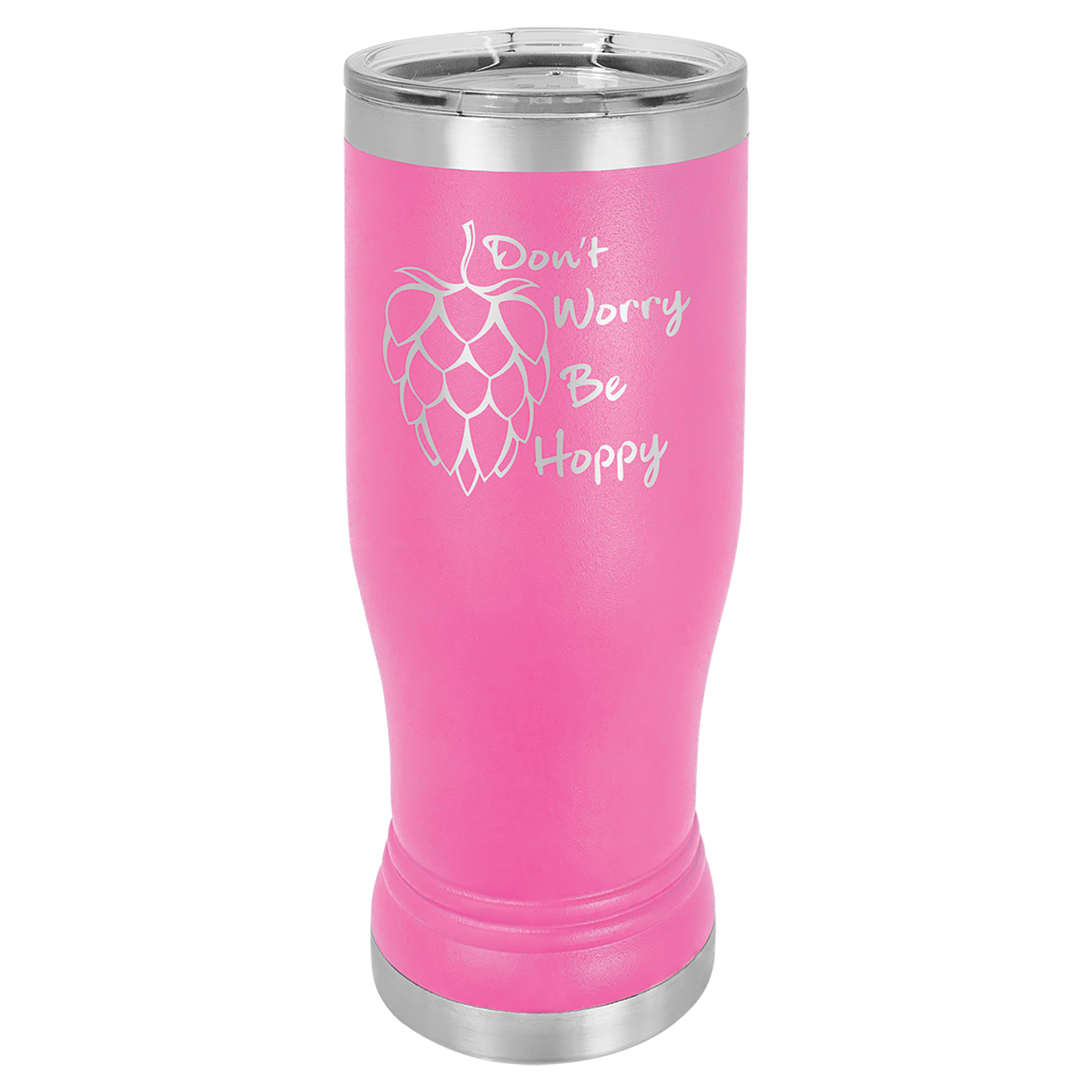 Pink 14 oz Custom Insulated Pilsner Tumbler