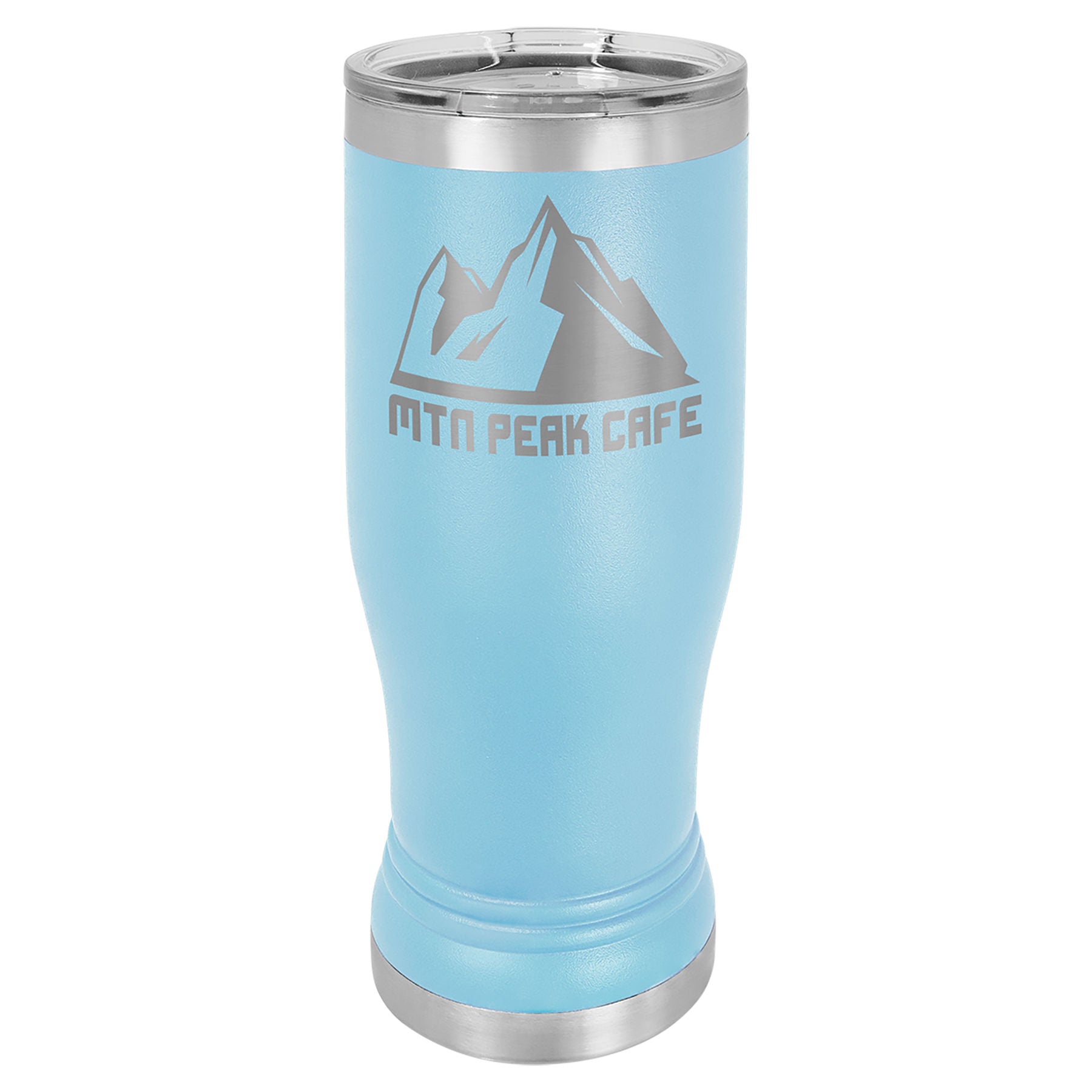 Light Blue 14 oz Custom Insulated Pilsner Tumbler