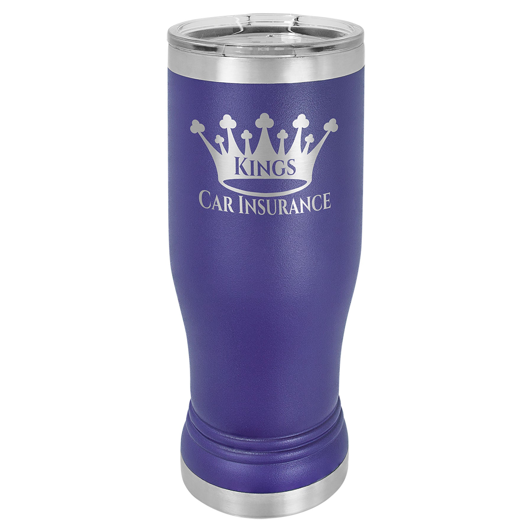 Purple 14 oz Custom Insulated Pilsner Tumbler