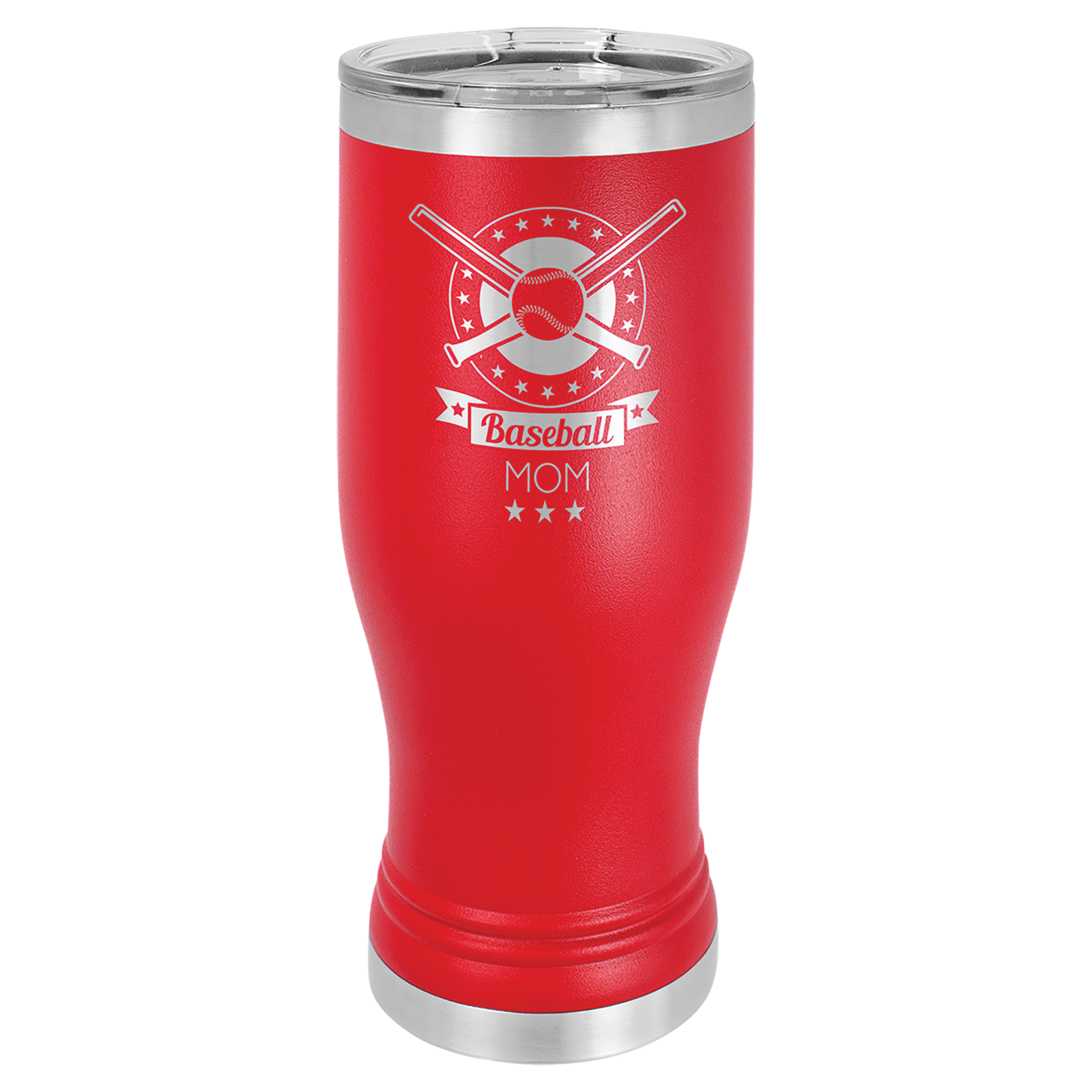 Red 20 oz Custom Insulated Pilsner Tumbler