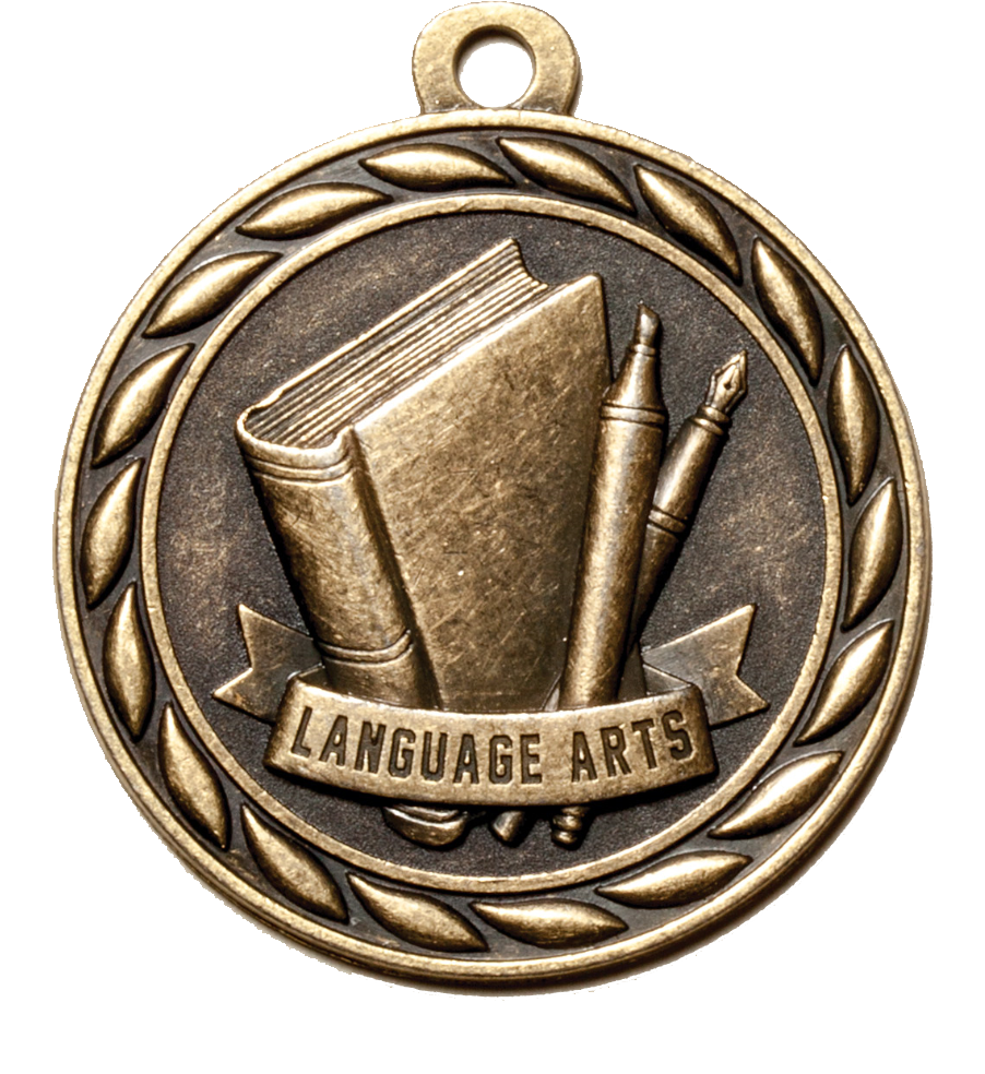 Language Arts Trophies & Medals | Custom Student Awards at K2Awards.com
