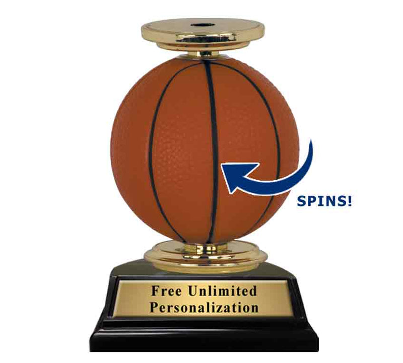 Sponge Spinner Riser Basketball Trophy