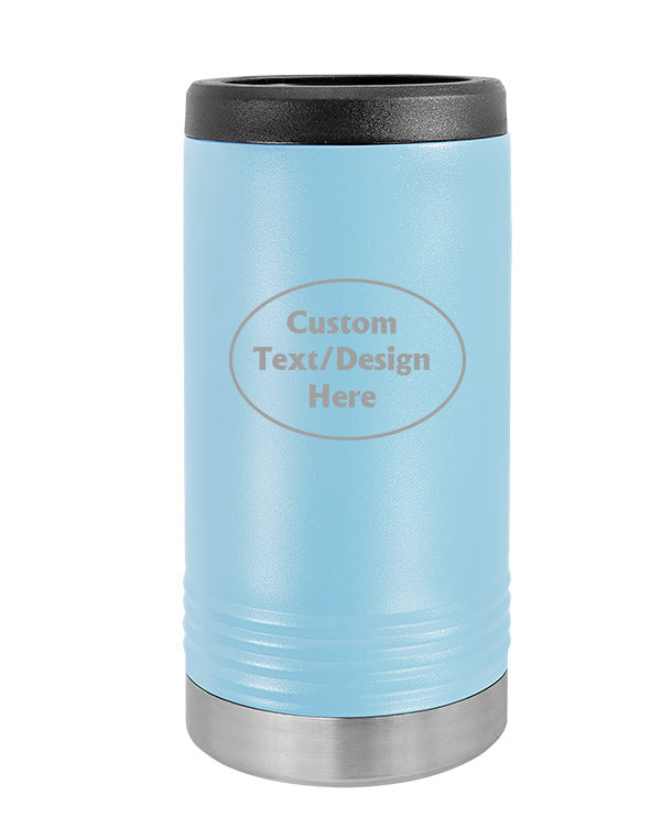 Light Blue Custom Insulated SLIM Can Holder