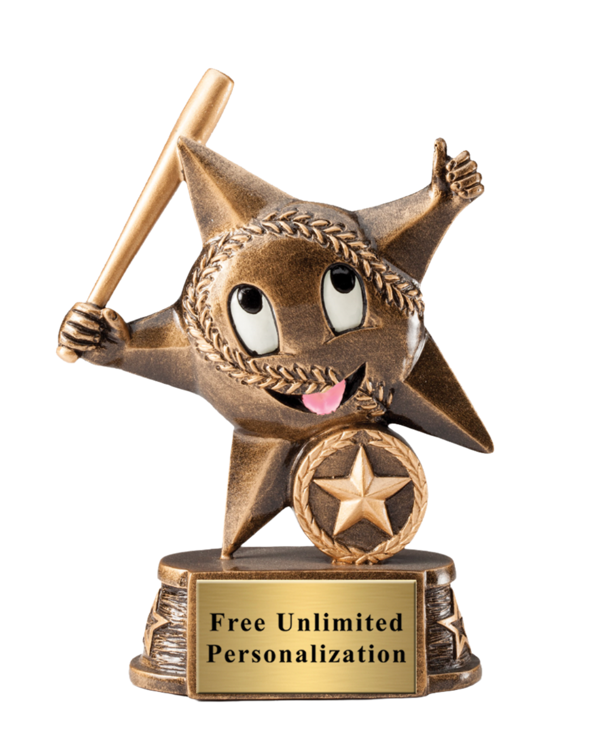 Little Star Baseball Trophy