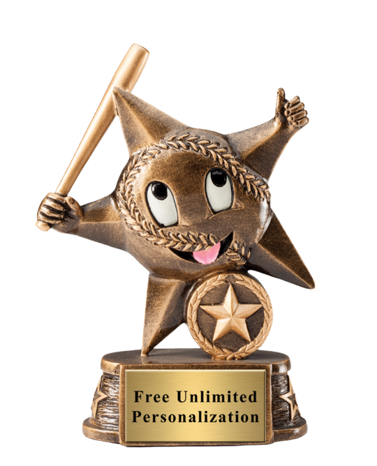 Little Star Baseball Trophy