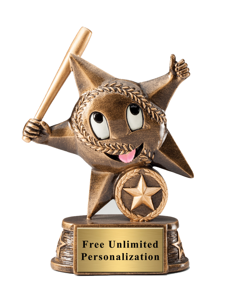 Little Star Baseball Trophy