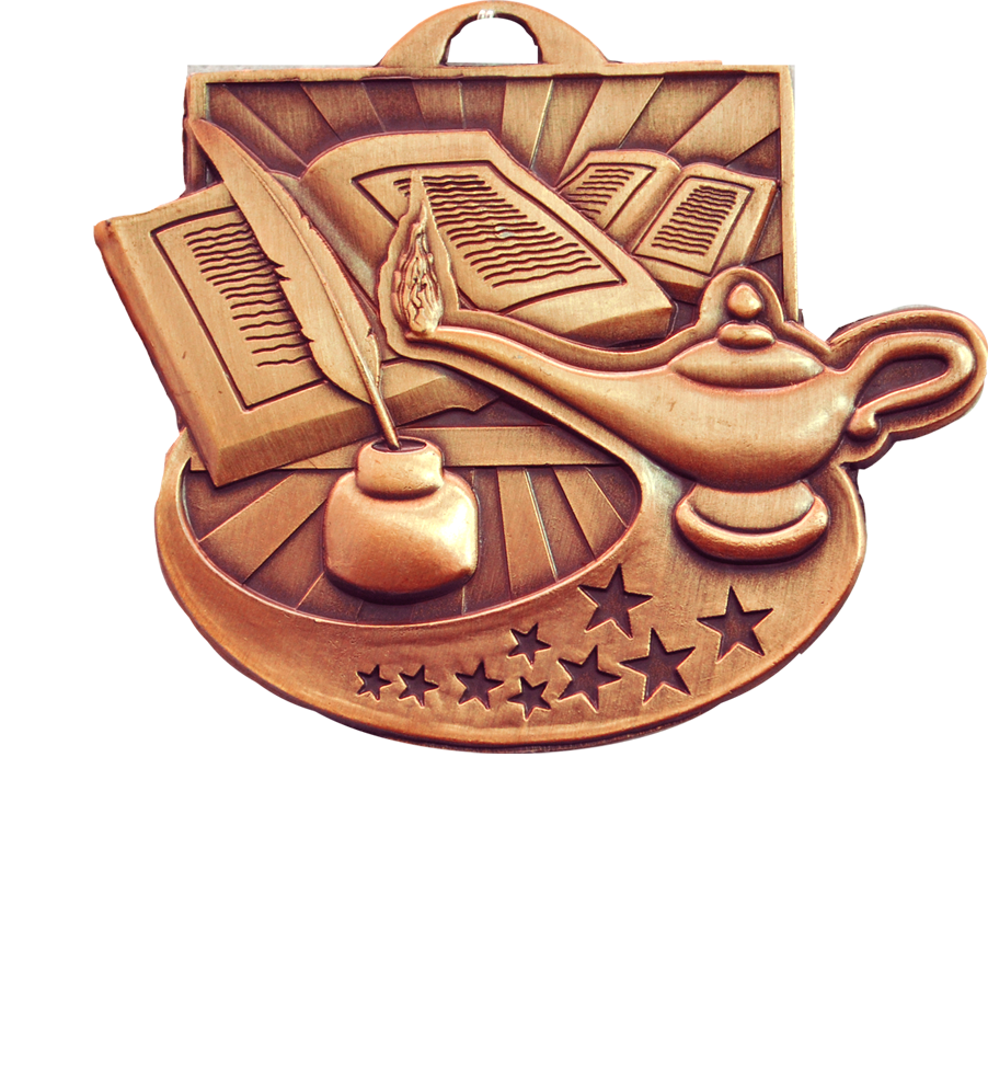 Bronze Star Blast Lamp of Learning Medal