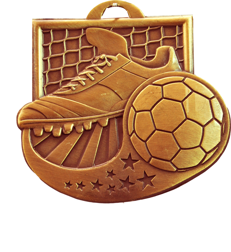 Bronze Star Blast Soccer Medal