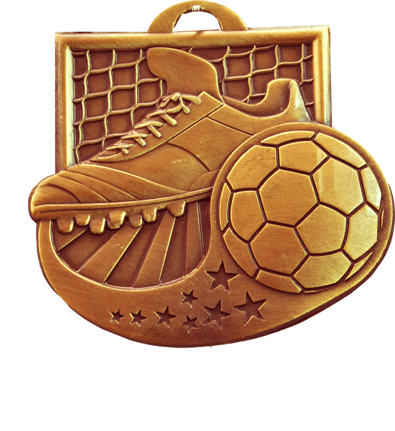 Bronze Star Blast Soccer Medal