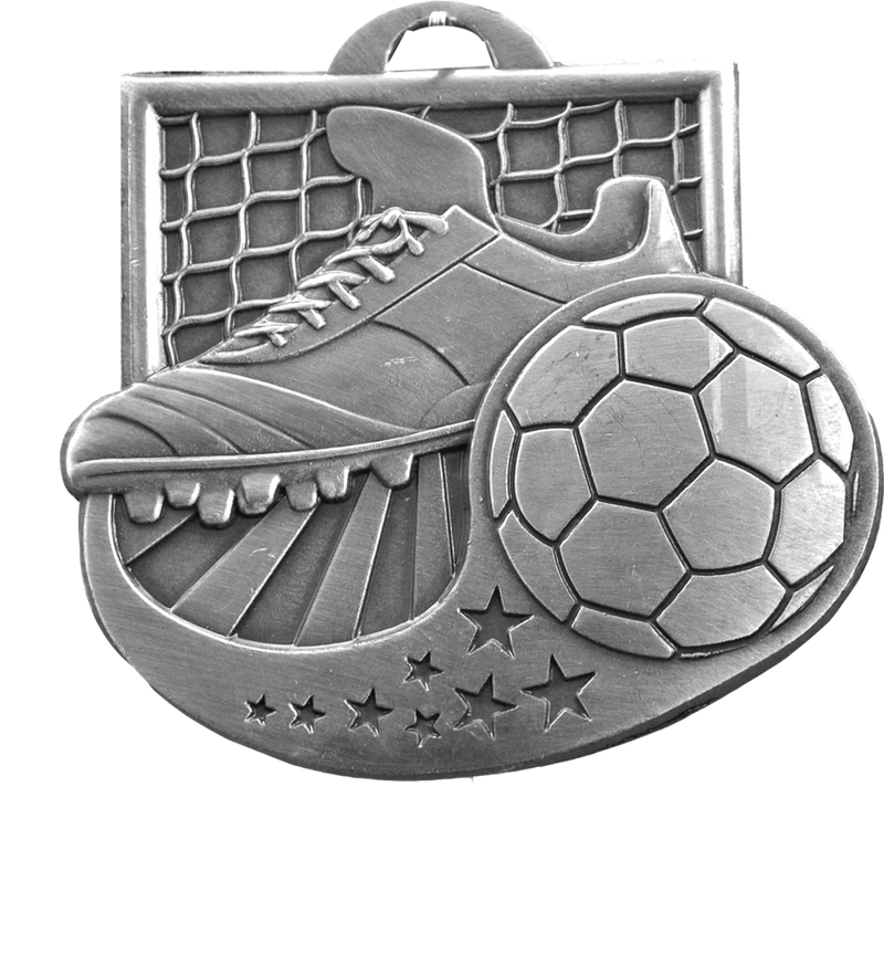 Silver Star Blast Soccer Medal