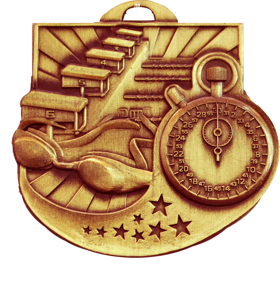 Bronze Star Blast Swimming Medal