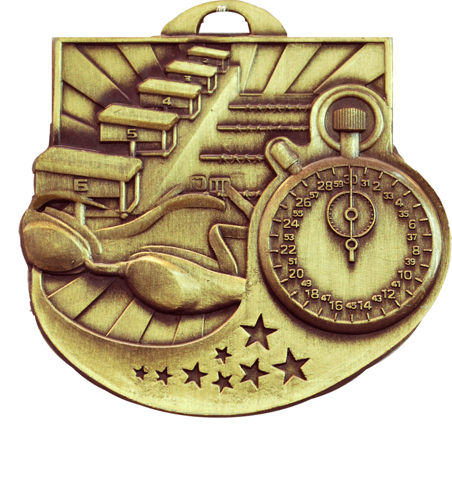 Gold Star Blast Swimming Medal