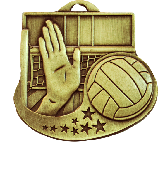 Star Blast Volleyball Medal