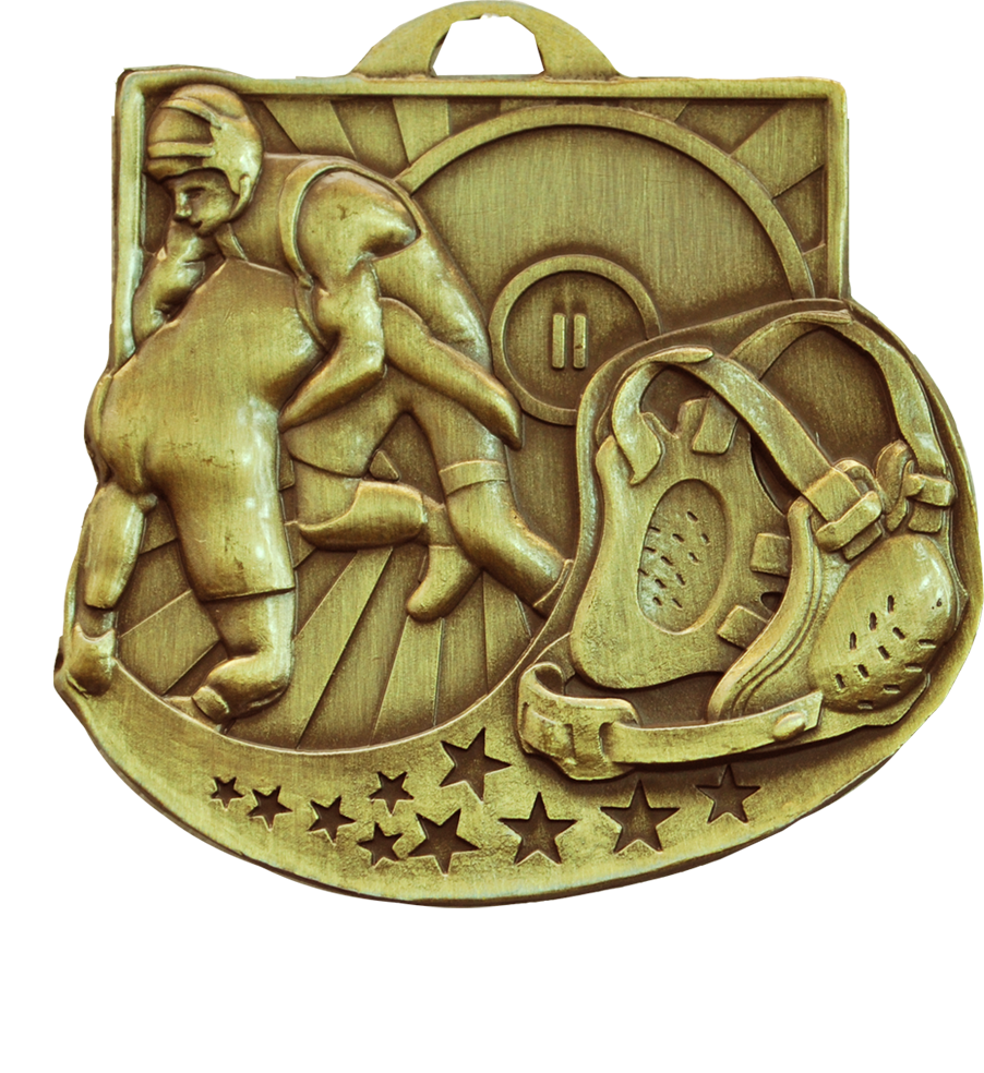 Gold Star Blast Wrestling Medal