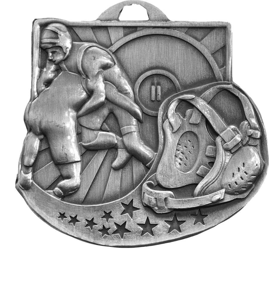 Silver Star Blast Wrestling Medal