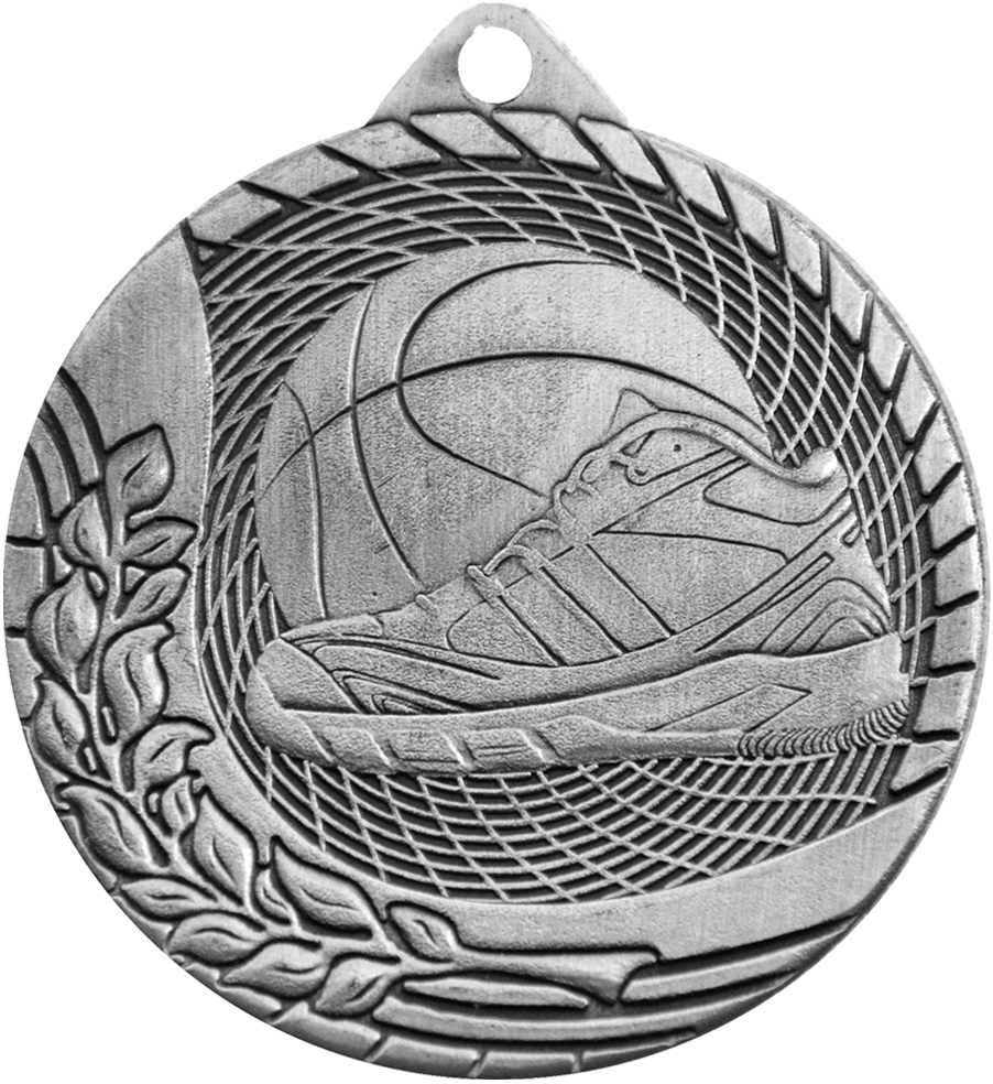 Silver Budget Basketball Medal