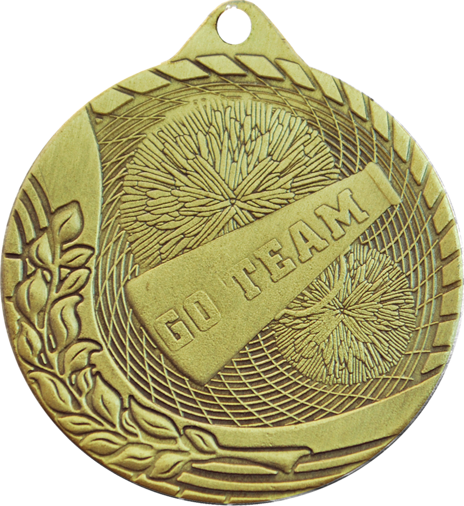 Gold Budget Cheer Medal