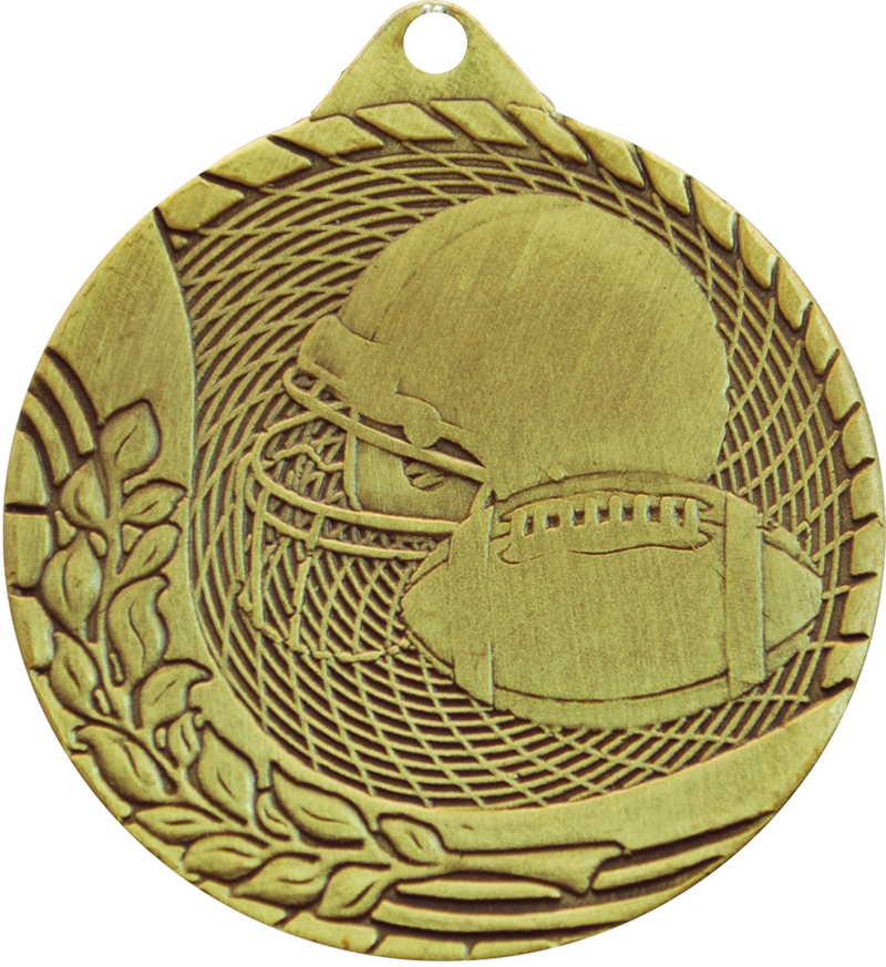 Gold Budget Football Medal