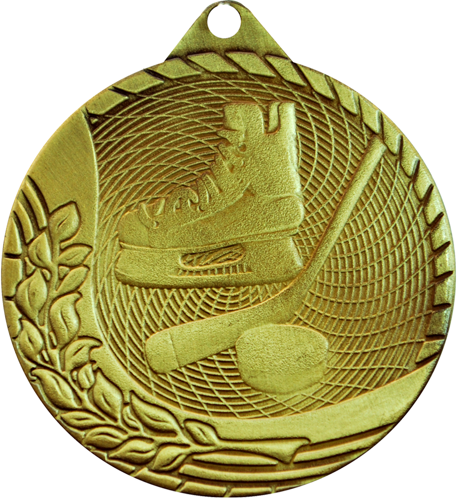 Gold Budget Hockey Medal