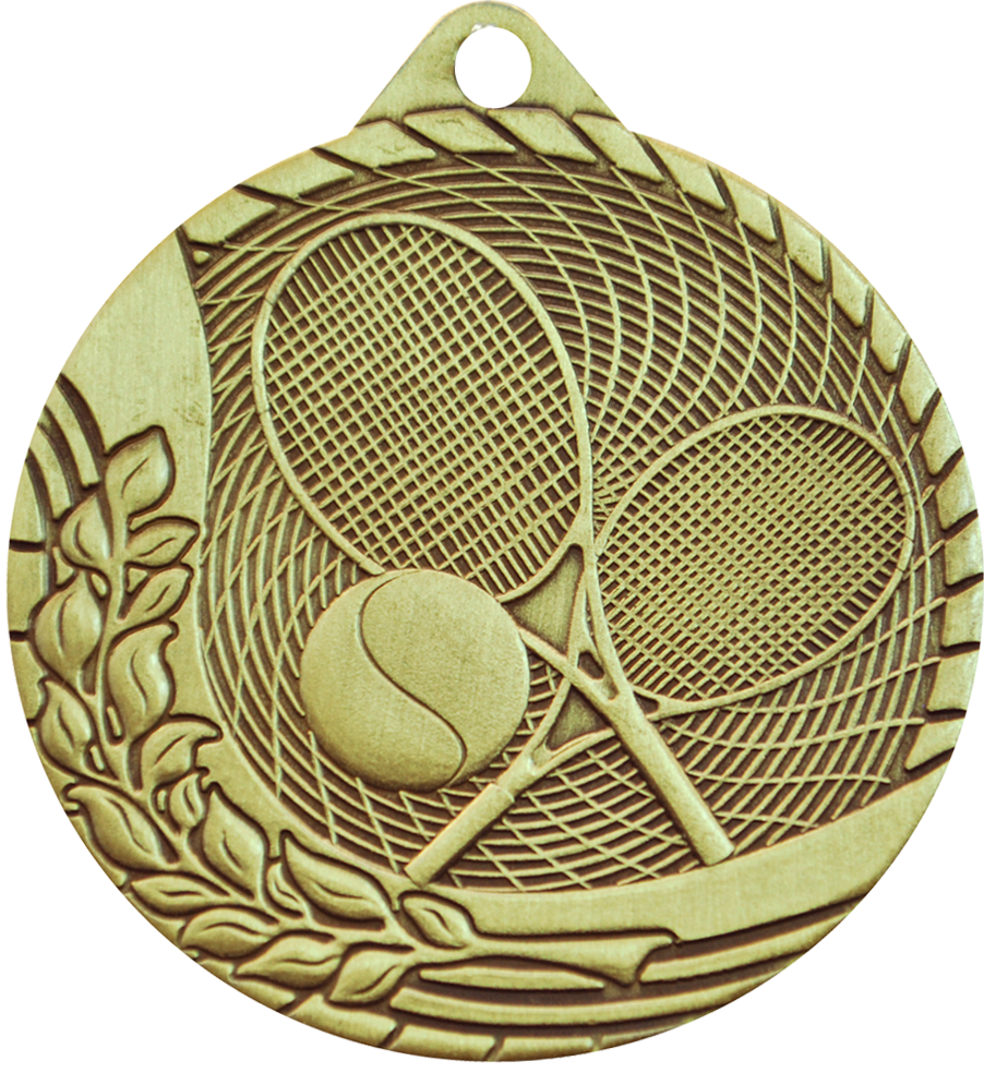 Gold Budget Tennis Medal