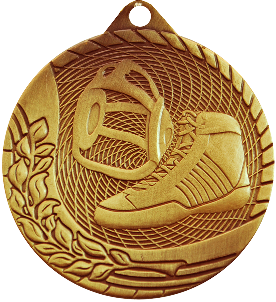 Bronze Budget Wrestling Medal