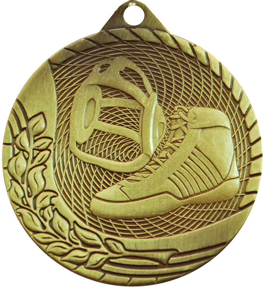 Gold Budget Wrestling Medal