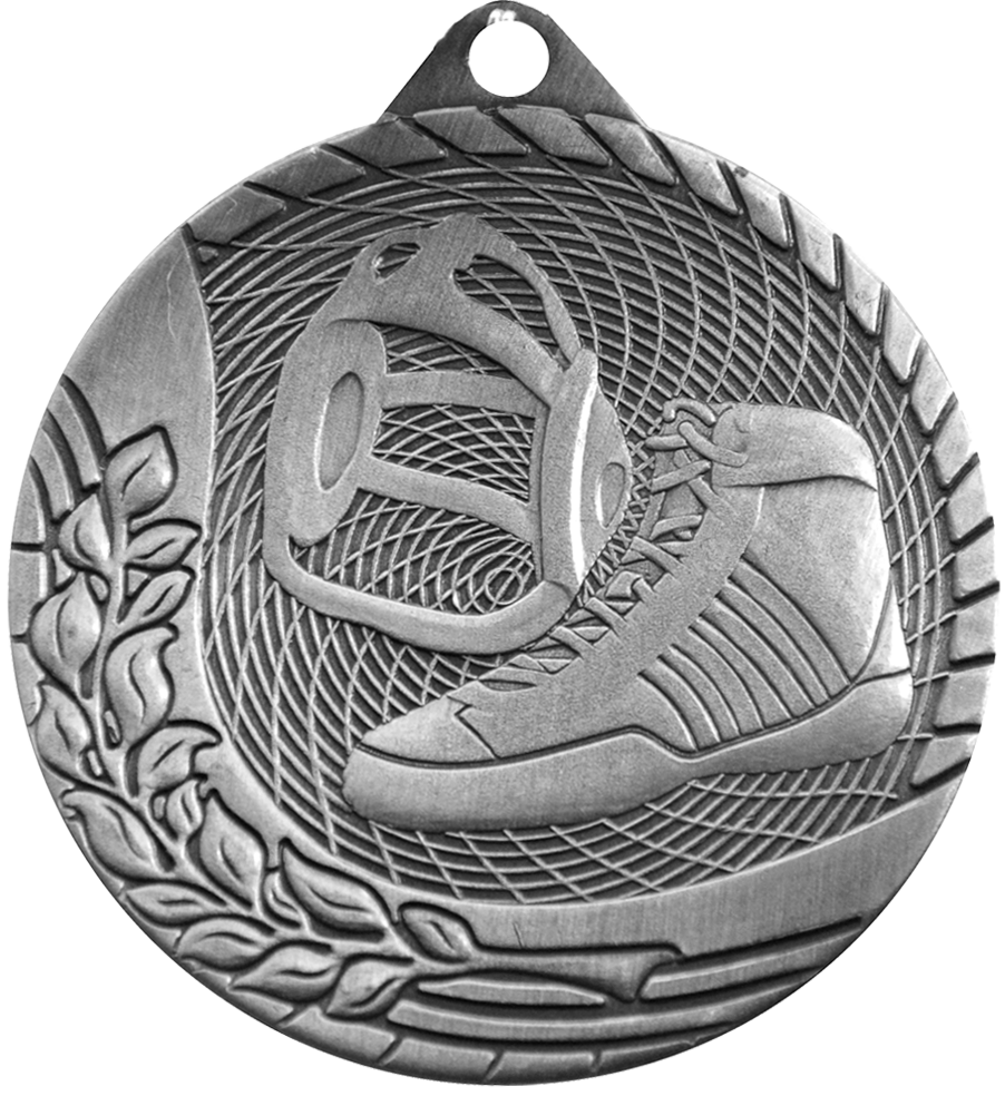 Silver Budget Wrestling Medal