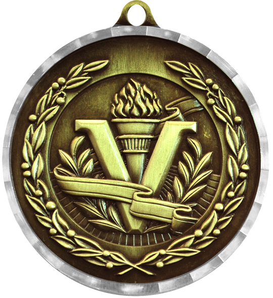 Diamond Cut Victory Medal
