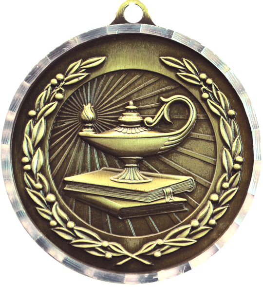Diamond Cut Academic Medal