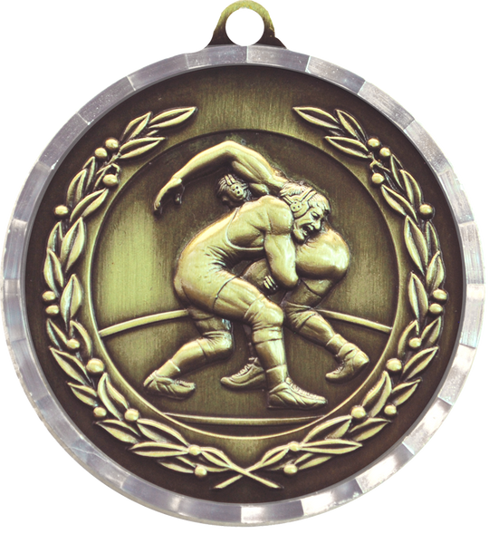 Diamond Cut Wrestling Medal