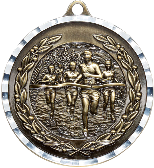 Diamond Cut Cross Country Medal