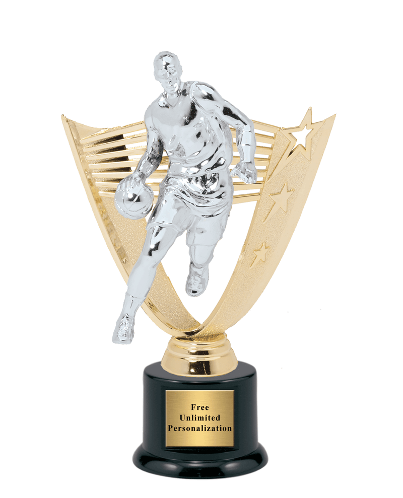 Victory Backdrop Basketball Trophy – Male – Large