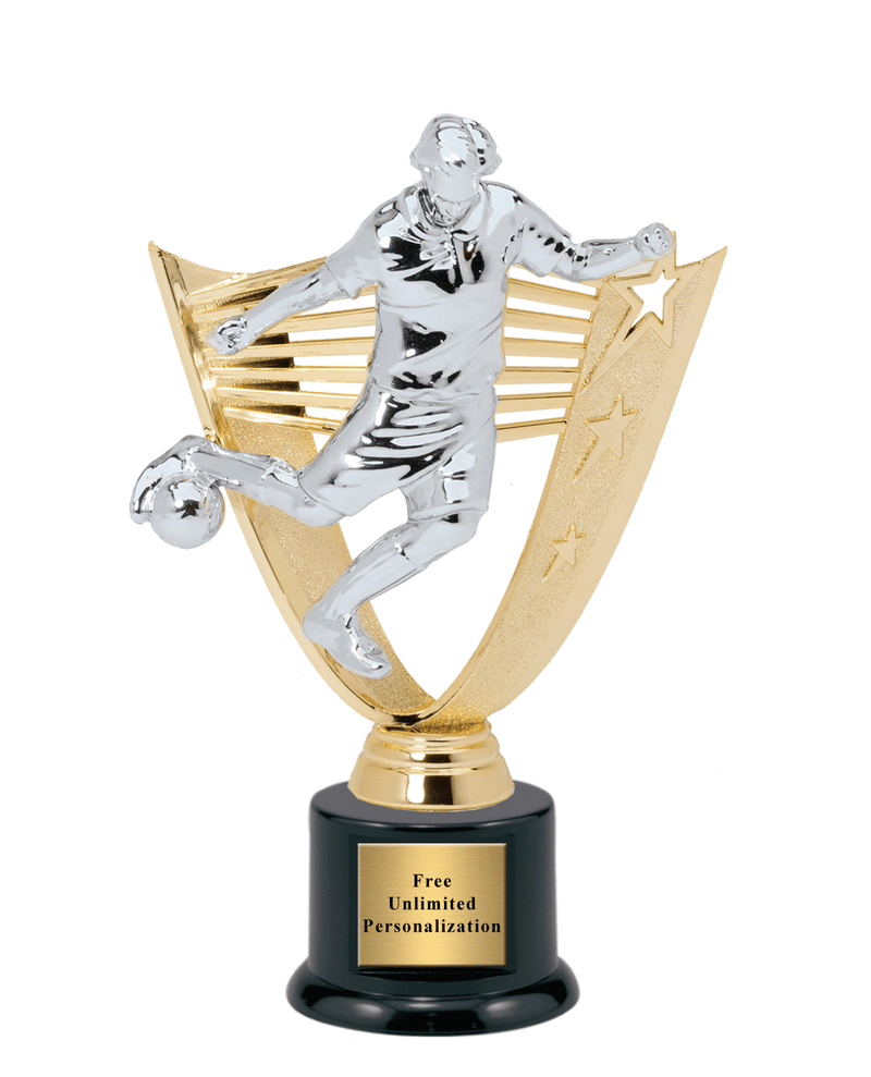 Victory Backdrop Soccer Trophy – Male – Large