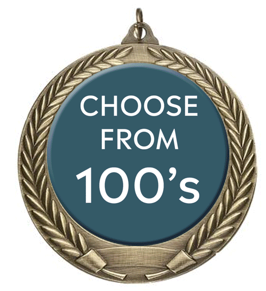 Antique Wreath Insert Medal