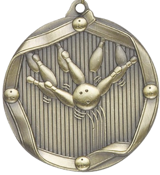 Die Cast Bowling Medal