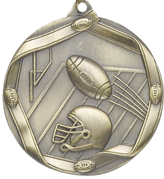 Die Cast Football Medal