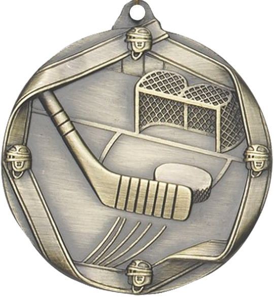 Die Cast Hockey Medal