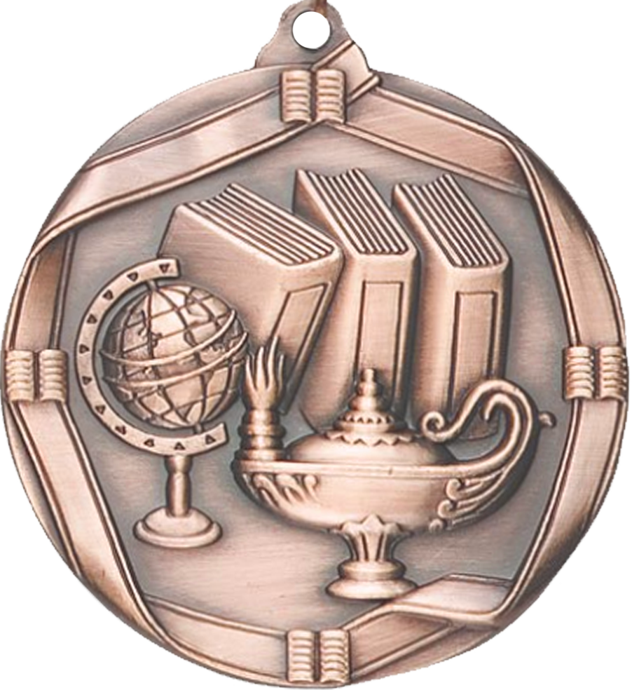 Bronze Die Cast Knowledge Medal