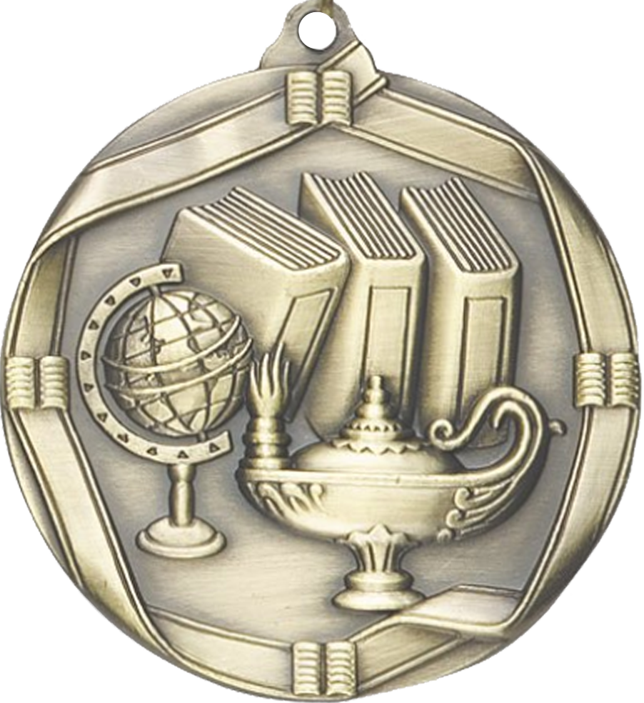 Gold Die Cast Knowledge Medal