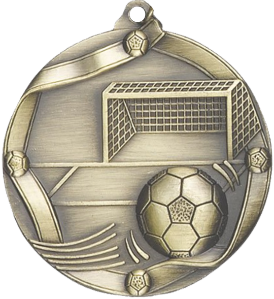 Die Cast Soccer Medal