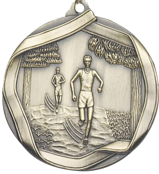 Die Cast Cross Country Medal