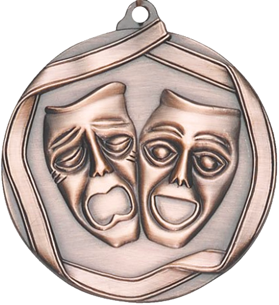 Bronze Die Cast Drama Medal